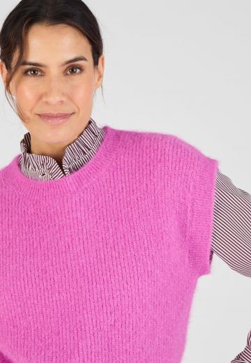 Пуловер с коротким рукавом