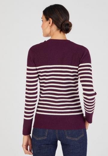 Пуловер в полоску