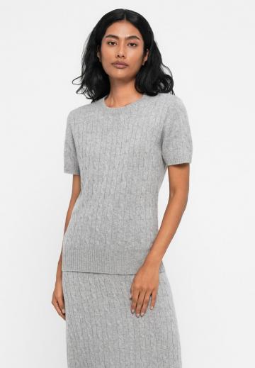 Пуловер с коротким рукавом