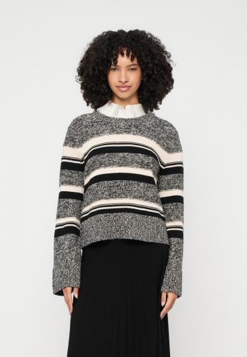 Пуловер в полоску