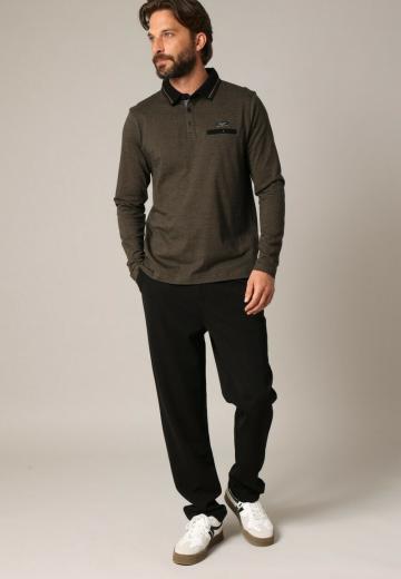 Поло с длинным рукавом