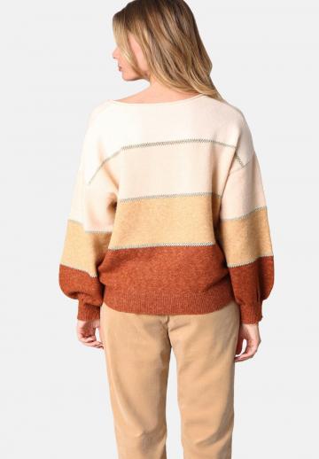 Пуловер в полоску