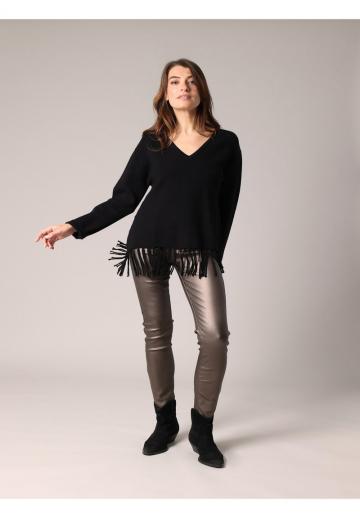 Длинный пуловер