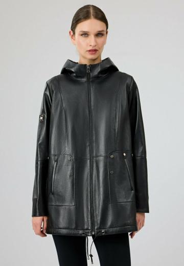 Кожаное пальто