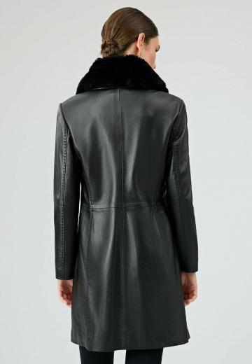 Кожаное пальто