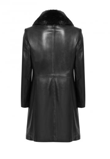Кожаное пальто