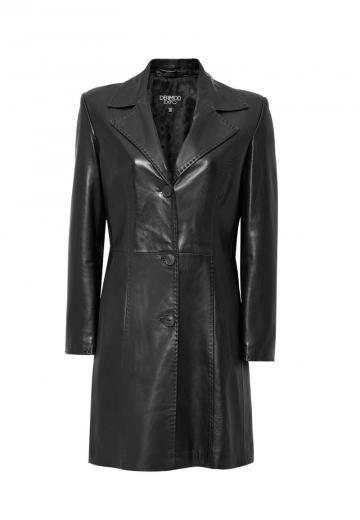 Кожаное пальто