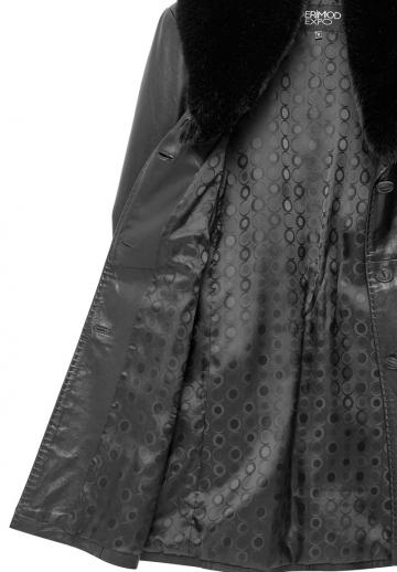 Кожаное пальто