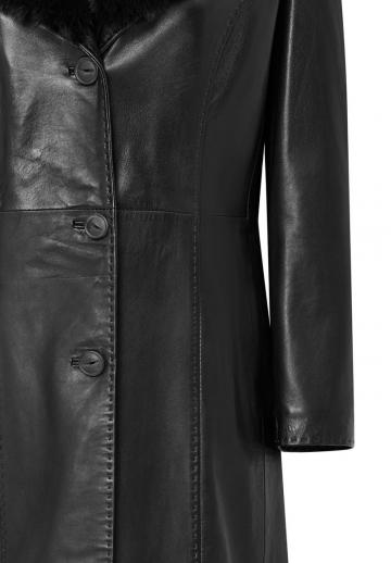Кожаное пальто