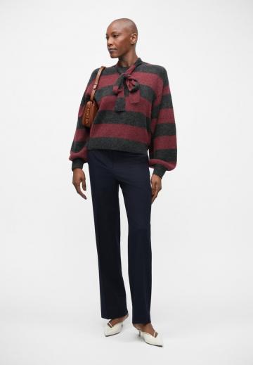 Пуловер в полоску