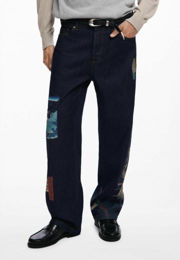 Прямые джинсы