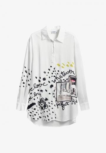 Длинная блузка