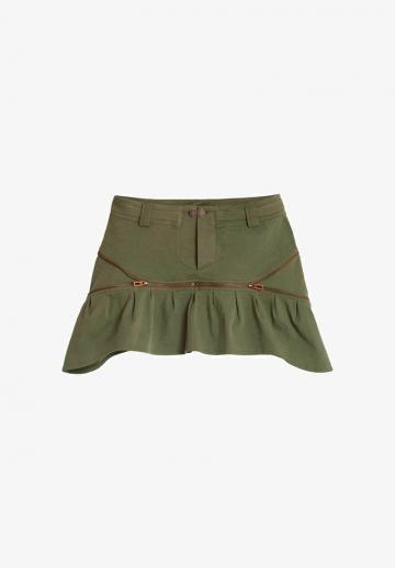 Юбка с накладными карманами