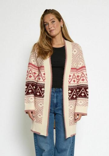 Жаккардовая вязаная кофта