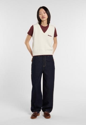 Пуловер без рукавов