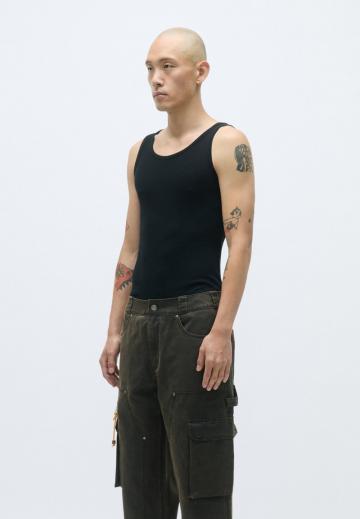 Брюки с накладными карманами