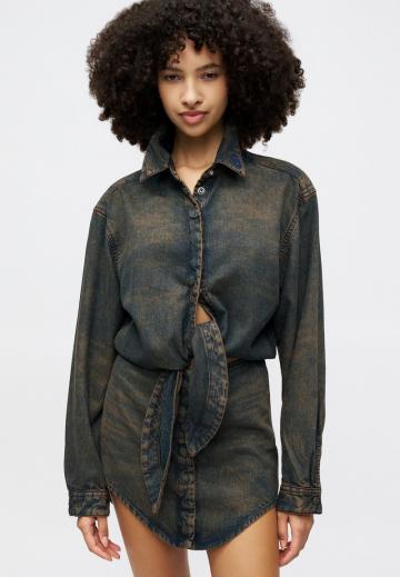 Джинсовое платье