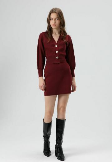 Вязаная юбка