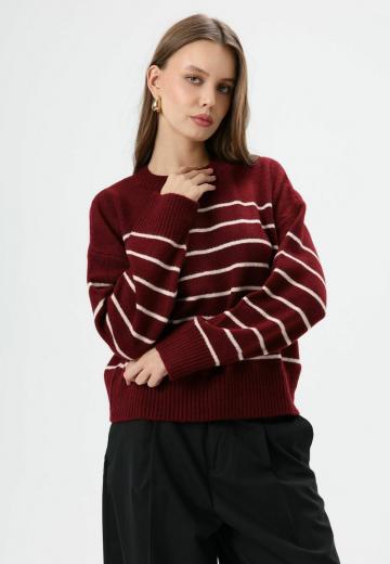Пуловер в полоску