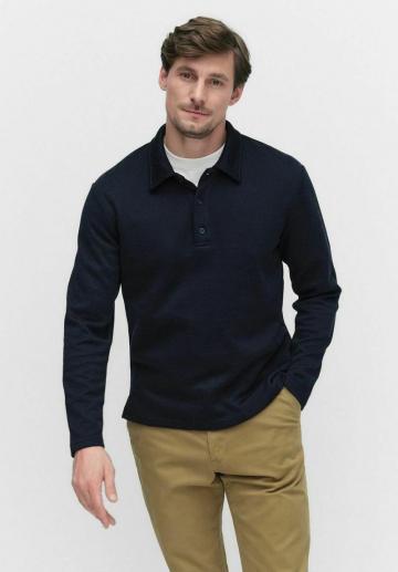 Поло с длинным рукавом