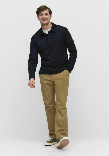 Поло с длинным рукавом