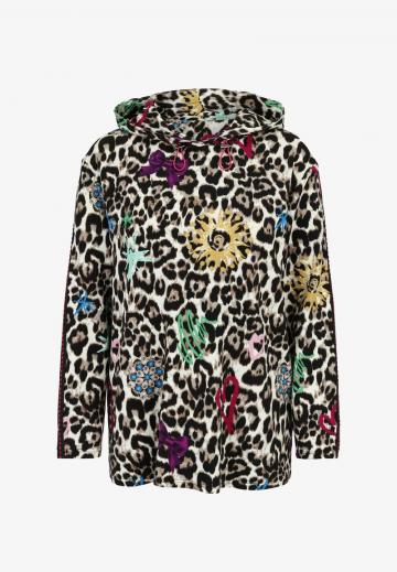 Пуловер с капюшоном