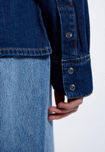 Джинсовая блузка