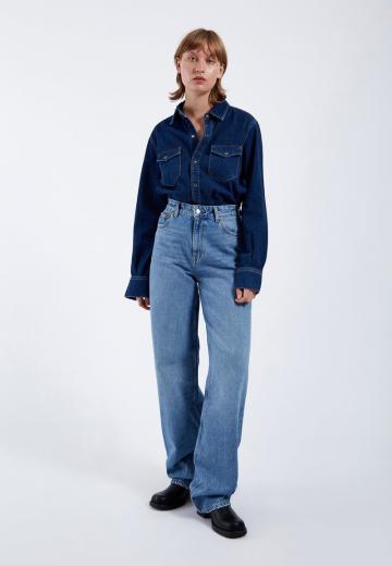 Джинсовая блузка