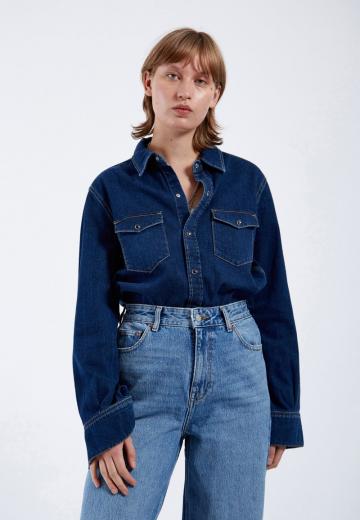 Джинсовая блузка