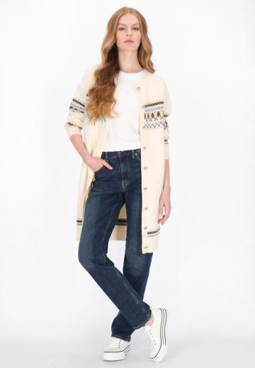 Жаккардовая вязаная кофта