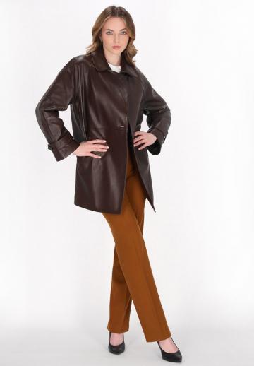Кожаное пальто