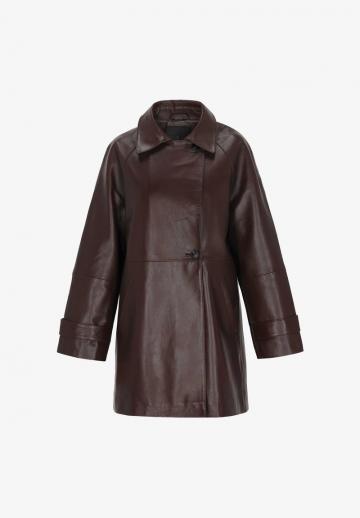 Кожаное пальто