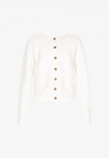 Жаккардовая вязаная кофта