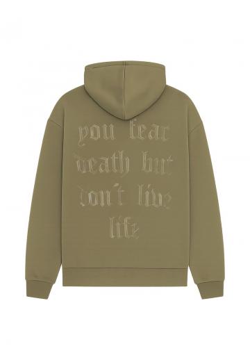 Пуловер с капюшоном