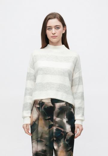 Пуловер в полоску