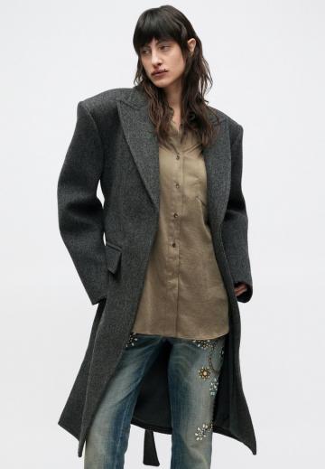 Шерстяное пальто