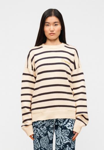 Пуловер в полоску