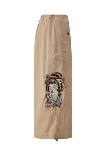 Юбка с накладными карманами