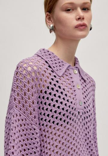 Пуловер с рукавом три четверти