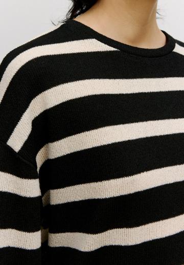 Пуловер в полоску