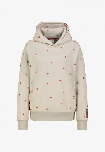 Пуловер с капюшоном