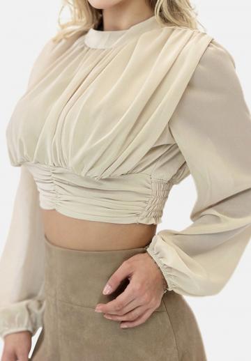 Атласная блузка