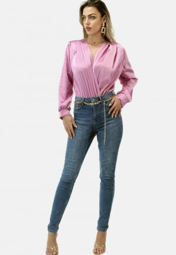Атласная блузка