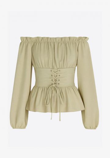 Атласная блузка