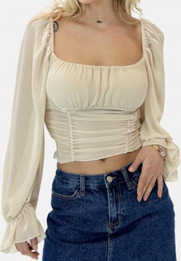 Джинсовая блузка