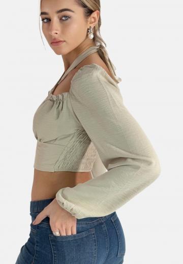 Атласная блузка