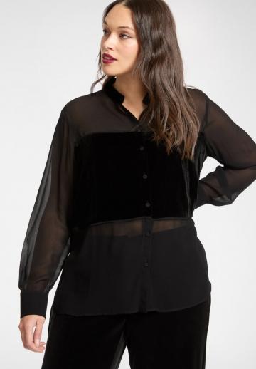 Длинная блузка