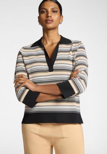 Пуловер с рукавом три четверти