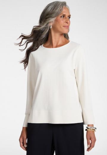 Пуловер с рукавом три четверти