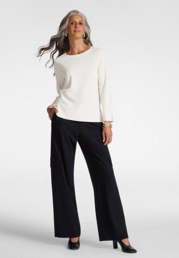 Пуловер с рукавом три четверти